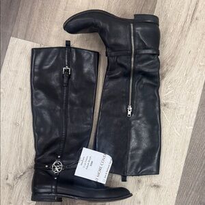 Coach Black Leather Boots